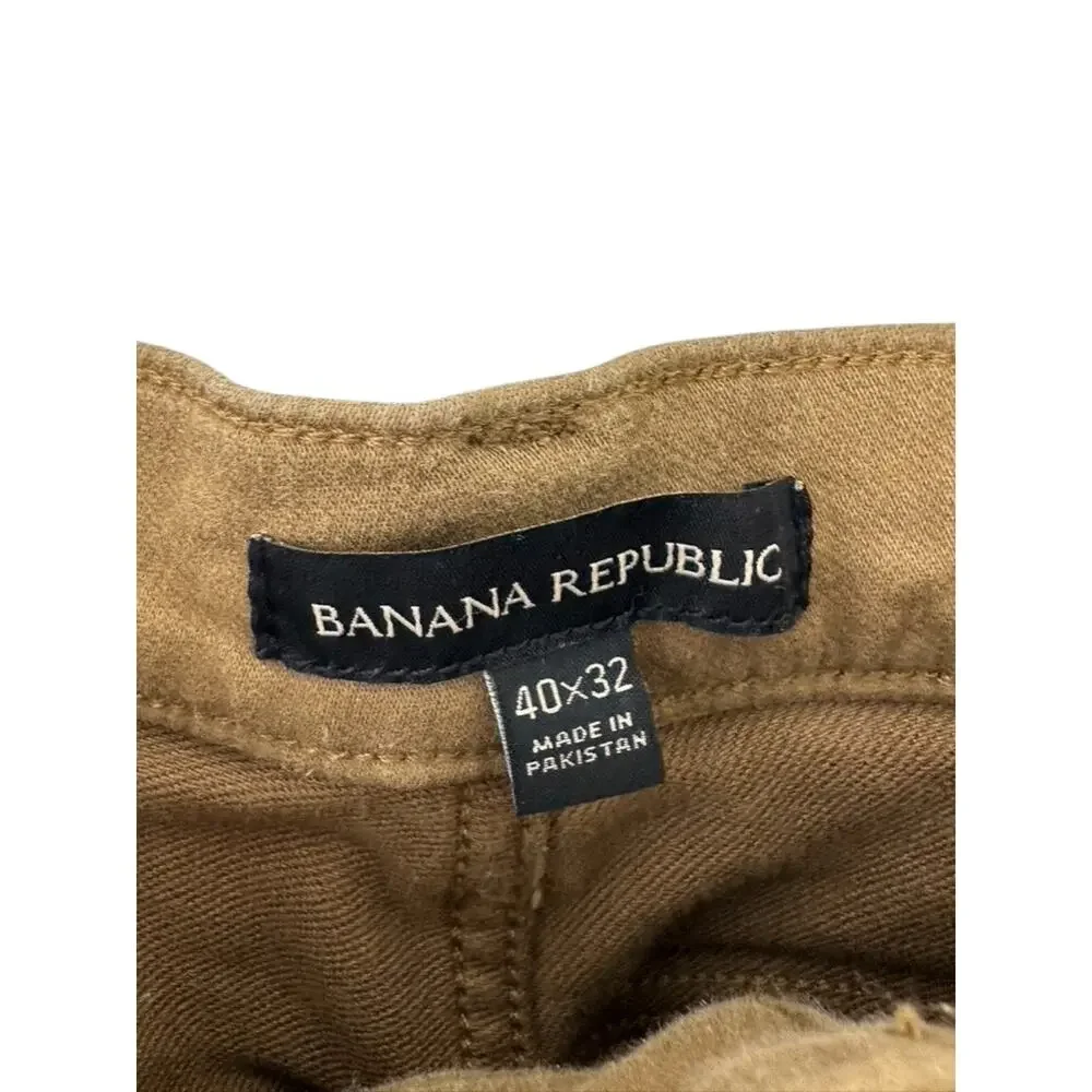 Banana Republic Whisky Mens 5 Pocket Pant Stretch Cotton Slim Straight Fit 40x32